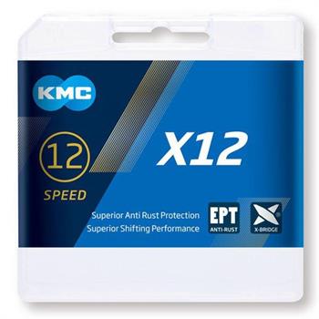 CATENA KMC 12V X12 EPT ANTIRUGGINE SILVER 12M