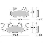 PASTIGLIE TGB XMOTION 125/250/300 ANT.-PGO