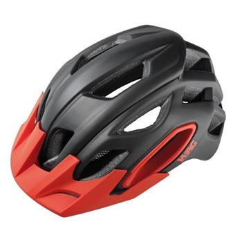 CASCO CICLO WAG OAK MIS. L (60-64cm) NERO/ROSSO