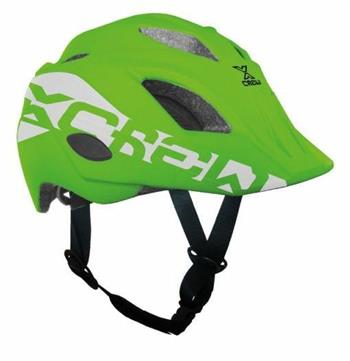 CASCO CICLO RAGAZZO/A X-CREW MIS. M (52-56cm) VERDE