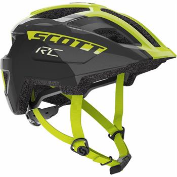 CASCO SCOTT MOD.SPUNTO JUNIOR NERO/YELLOW TG.50-56