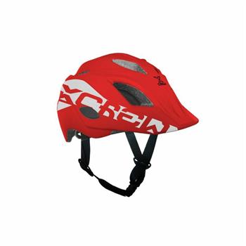 CASCO CICLO RAGAZZO/A X-CREW MIS. M (52-56cm) ROSSO