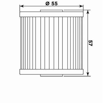 FILTRO OLIO HF123 KAWASAKI