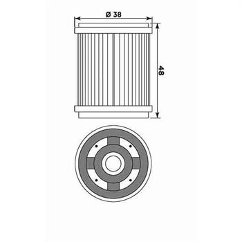 FILTRO OLIO HF143 YAMAHA