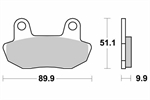 PASTIGLIE SBS 561* HONDA CB 450/650-VT700 SHADOW ANT.