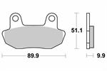 PASTIGLIE SBS 561* HONDA CB 450/650-VT700 SHADOW ANT.