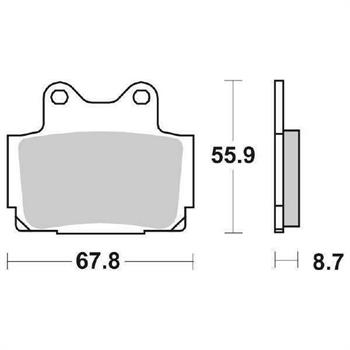 PASTIGLIE SBS 570 YAMAHA FAZER 600-XJ 600 POST.