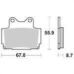 PASTIGLIE SBS 570 YAMAHA FAZER 600-XJ 600 POST.