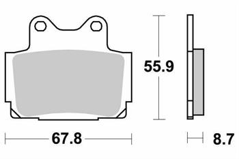 PASTIGLIE SBS 570 YAMAHA FAZER 600-XJ 600 POST.