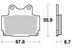 PASTIGLIE SBS 570 YAMAHA FAZER 600-XJ 600 POST.