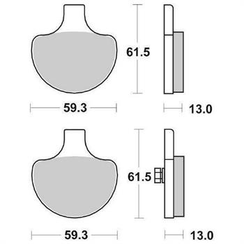 PASTIGLIE SBS 579* HARLEY DAVIDSON 883-SPORTSTER 1200 ANT.