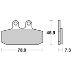 PASTIGLIE SBS 588 MOTOGUZZI V7-V85-V9 2012> POST.