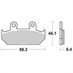 PASTIGLIE SBS 600* HONDA DOMINATOR 650-CBR 750/1000 ANT.