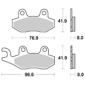 PASTIGLIE SBS 611 TRIUMPH BONNEVILLE-VARIE POST.