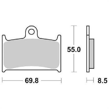 PASTIGLIE SBA 624* SUZUKI GSX R600/750/1100-TRIUMPH ANT.SINT