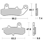 PASTIGLIE SBS 635 SUZUKI DR 650-YAMAHA DT125 POST.