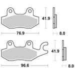 PASTIGLIE SBS 638 HONDA CB125F-KAWASAKI BN125 ANT/POST.