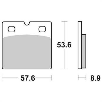 PASTIGLIE SBS 640* BMW K75-K100-R80-R100 88>96 ANT.