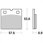 PASTIGLIE SBS 640* BMW K75-K100-R80-R100 88>96 ANT.