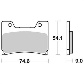 PASTIGLIE SBS 645* YAMAHA TDM 850>01-VMAX 1200 ANT.