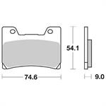 PASTIGLIE SBS 645* YAMAHA TDM 850>01-VMAX 1200 ANT.