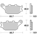 PASTIGLIE SBS 657 HONDA HORNET 600/900-SUZUKI-YAMAHA POST.