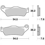 PASTIGLIE SBS 671 BMW R1200 NINE T-DUCATI-KTM 990 POST.SINT.