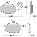 PASTIGLIE SBS 687 KAWASAKI ZX6R-ER6N-Z750-KLE 650 POST.