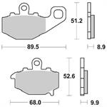 PASTIGLIE SBS 687 KAWASAKI ZX6R-ER6N-Z750-KLE 650 POST.