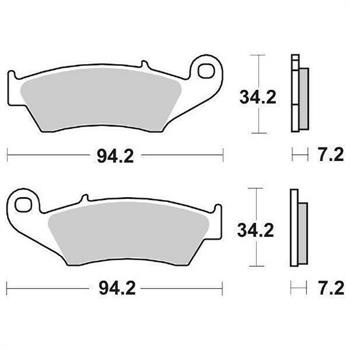 PASTIGLIE SBS 694* HONDA TRANSALP 600/650/700 ANT.SINTER