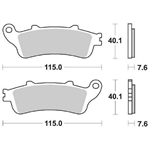 PASTIGLIE SBS 721* HONDA CBR 1100XX-SILVERWING 600 ANT.SINT