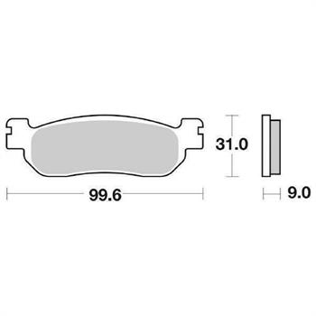 PASTIGLIE SBS 728 YAMAHA XT 250 08>-TW200 01>15 ANT.