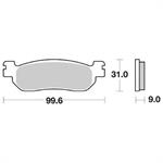 PASTIGLIE SBS 728 YAMAHA R6 600 99>2-R1 02>03 POST.SINTER