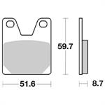 PASTIGLIE SBS 733 YAMAHA YZF 750 R7-YZF 1000 R1 POST.SINTER