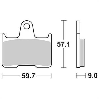 PASTIGLIE SBS 765 SUZUKI GSX-R 600/750/1000 POSTR.SINTER