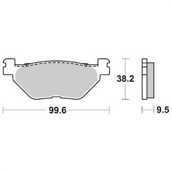 PASTIGLIE SBS 769 YAMAHA TDM 900-XTZ TENERE'12-FJR POST.