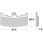 PASTIGLIE SBS 795 BUELL XB9 R/S/SX-XB12 R/S/SS/X ANT.SINTER