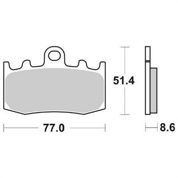 PASTIGLIE SBS 796*BMW R850/R1100/R1150 ABS-K1200 ANT.SINT.