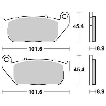 PASTIGLIE SBS 807* HARLEY XL 883-XL 1200 ANT.SINTER.