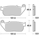 PASTIGLIE SBS 807* HARLEY XL 883-XL 1200 ANT.SINTER.