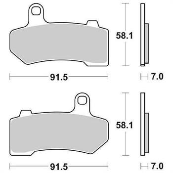 PASTIGLIE SBS 830* HARLEY 1130-1250-1584-1690-1750 ANT.SINT