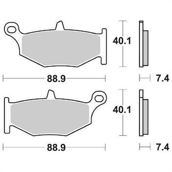 PASTIGLIE SBS 833 SUZUKI GSR 600/GSX-R 600/V STROM POST.SINT