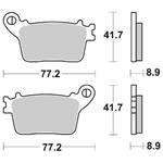 PASTIGLIE SBS 834 HONDA-KAWASAKI-SUZUKI-YAMAHA POST.SINTER