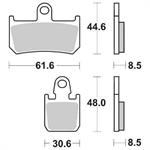 PASTIGLIE SBS 839*(4PZ) YAMAHA R1-MT01-VMX 1700 ANT.SINTER