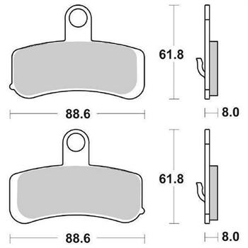 PASTIGLIE SBS 853* HARLEY 1584-1690-1802 ANT.SINTER