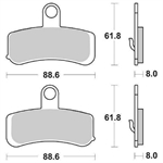 PASTIGLIE SBS 853* HARLEY 1584-1690-1802 ANT.SINTER