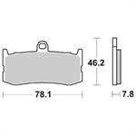 PASTIGLIE SBS 864* TRIUMPH DAYTONA 675 09>18 ANT.SINTER