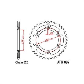 CORONA KTM P.520 *7083* ALLUMINIO