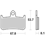 PASTIGLIE SBS 622* HONDA CB900 HORNET 02>07-CBR 900RR ANT.