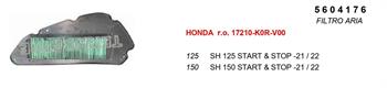 FILTRO ARIA HONDA SH 125/150 21>22 r.o.HO17210K0RV00